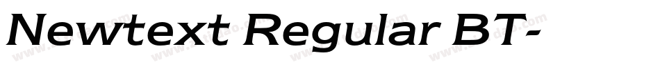 Newtext Regular BT字体转换